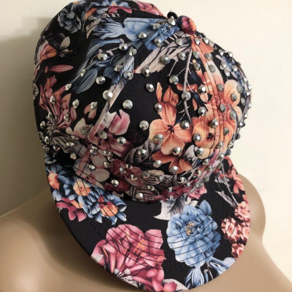 Floral Print Snapback HatCap